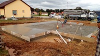 RD Heřmanův Městec - dřevostavba RD Rýmařov - základová deska + kompletní přípojky